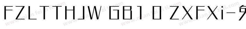 FZLTTHJW GB1 0 ZXFXi字体转换